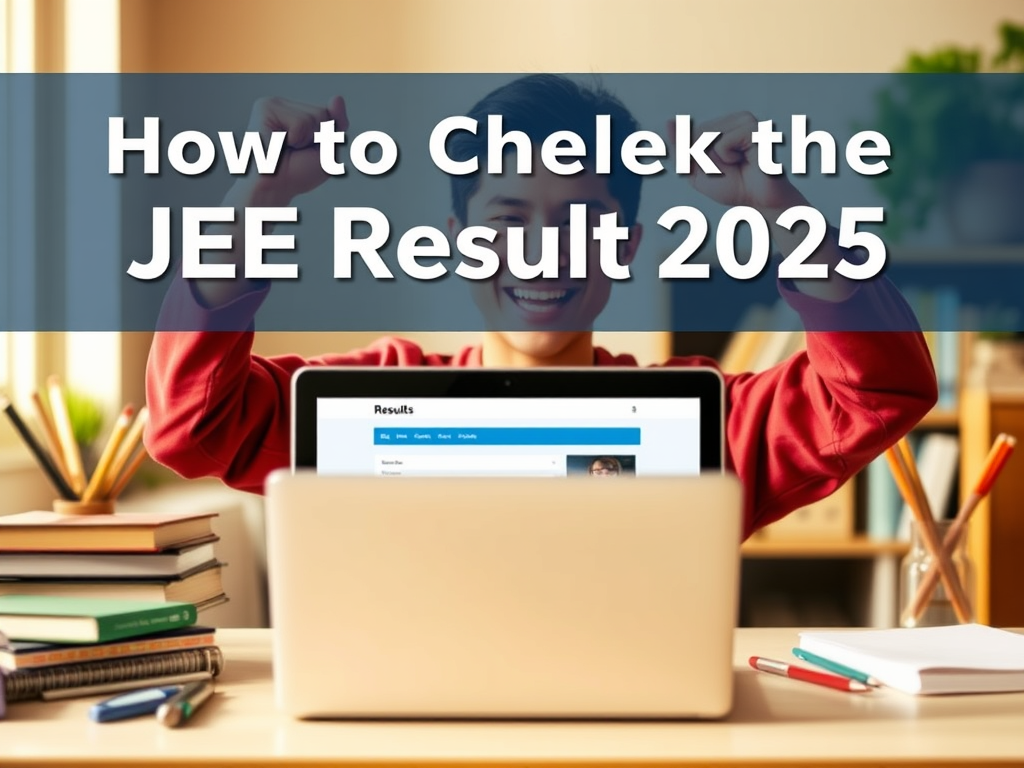 how to check JEE result 2025